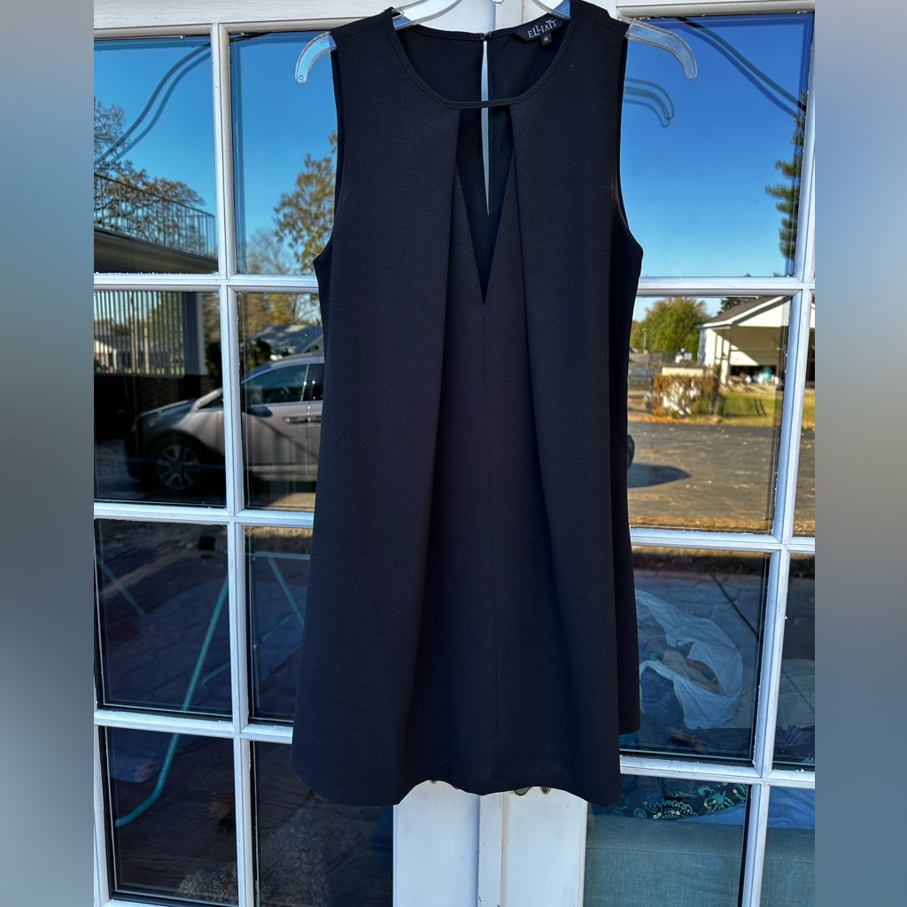 Elliott Black Level 44th Swing Mini Dress Size Medium